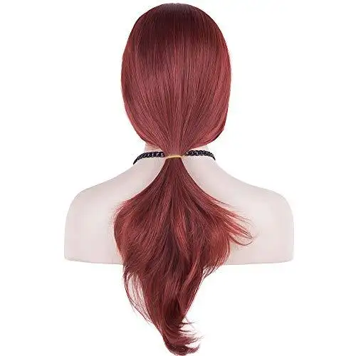 Side Swept Bangs Long Heat Resistant Wig - Image 23