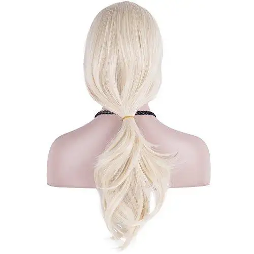 Side Swept Bangs Long Heat Resistant Wig - Image 9