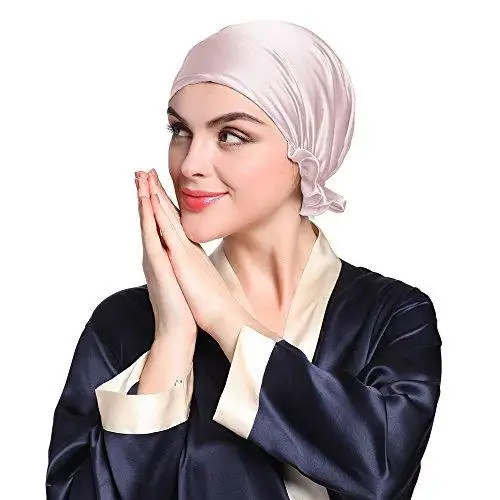 Silk Sleep Cap with Ribbons - Image 11