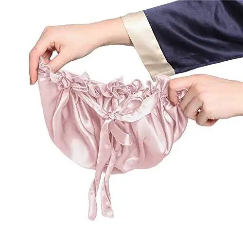 Silk Sleep Cap with Ribbons - Image 13
