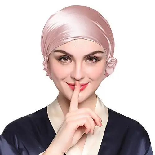 Silk Sleep Cap with Ribbons - Image 17