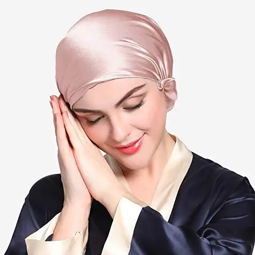 Silk Sleep Cap with Ribbons - Image 19