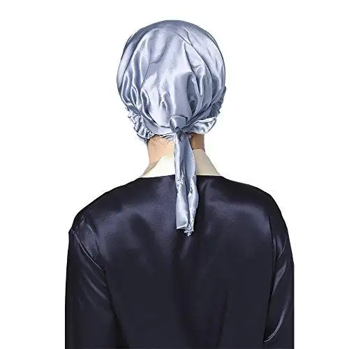 Silk Sleep Cap with Ribbons - Image 2
