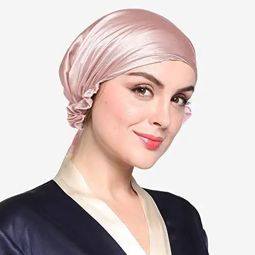 Silk Sleep Cap with Ribbons - Image 22