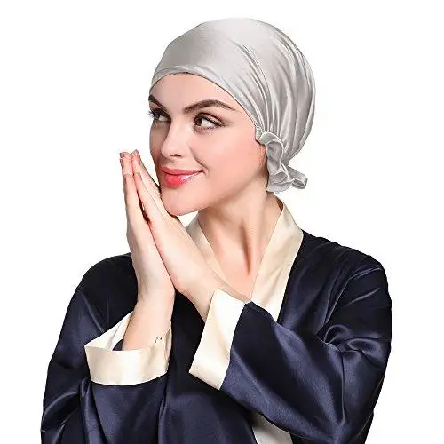 Silk Sleep Cap with Ribbons - Image 23