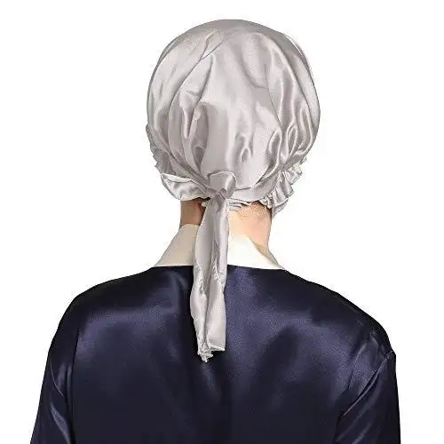 Silk Sleep Cap with Ribbons - Image 24