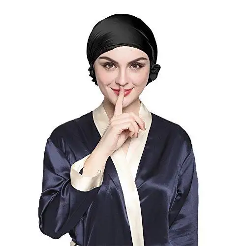 Silk Sleep Cap with Ribbons - Image 3