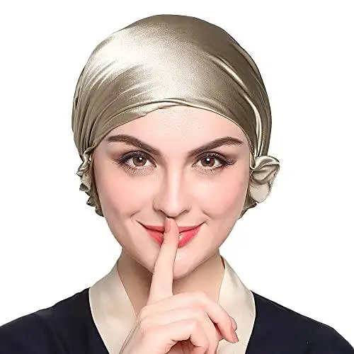 Silk Sleep Cap with Ribbons - Image 30
