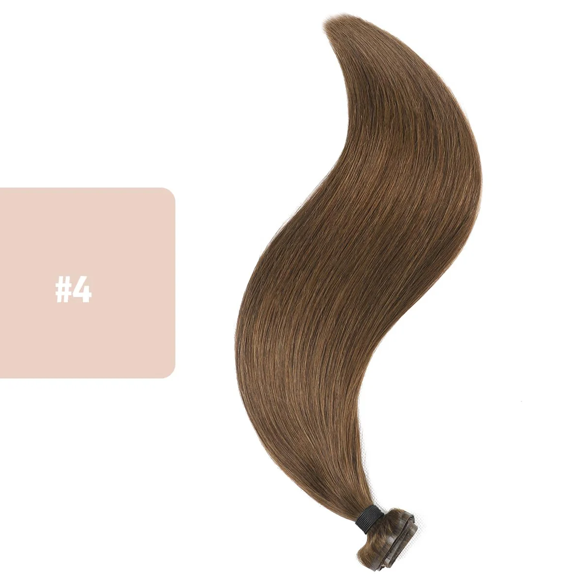 Silky Straight Human Hair Clip in Hair Extensions - Image 25