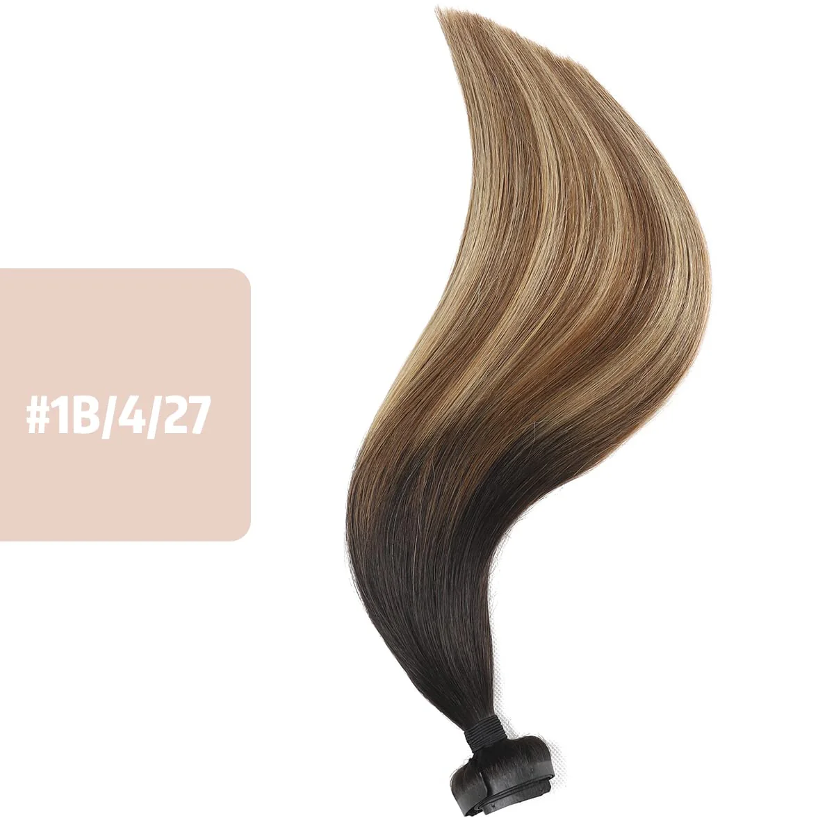 Silky Straight Human Hair Clip in Hair Extensions - Image 36