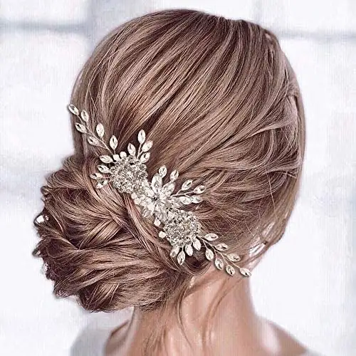 Silver Rhinestone Hair Comb - Image 6