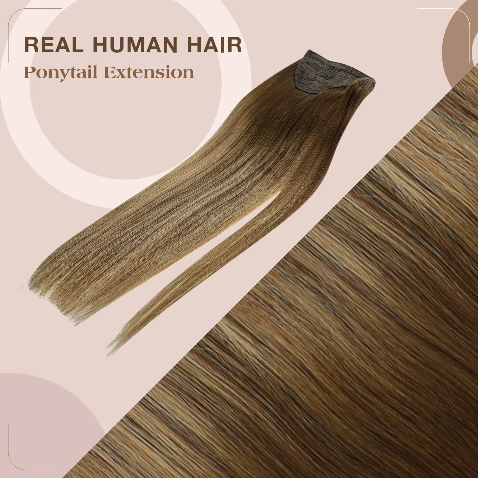 Soft Human Hair Ponytail Extension - Image 107