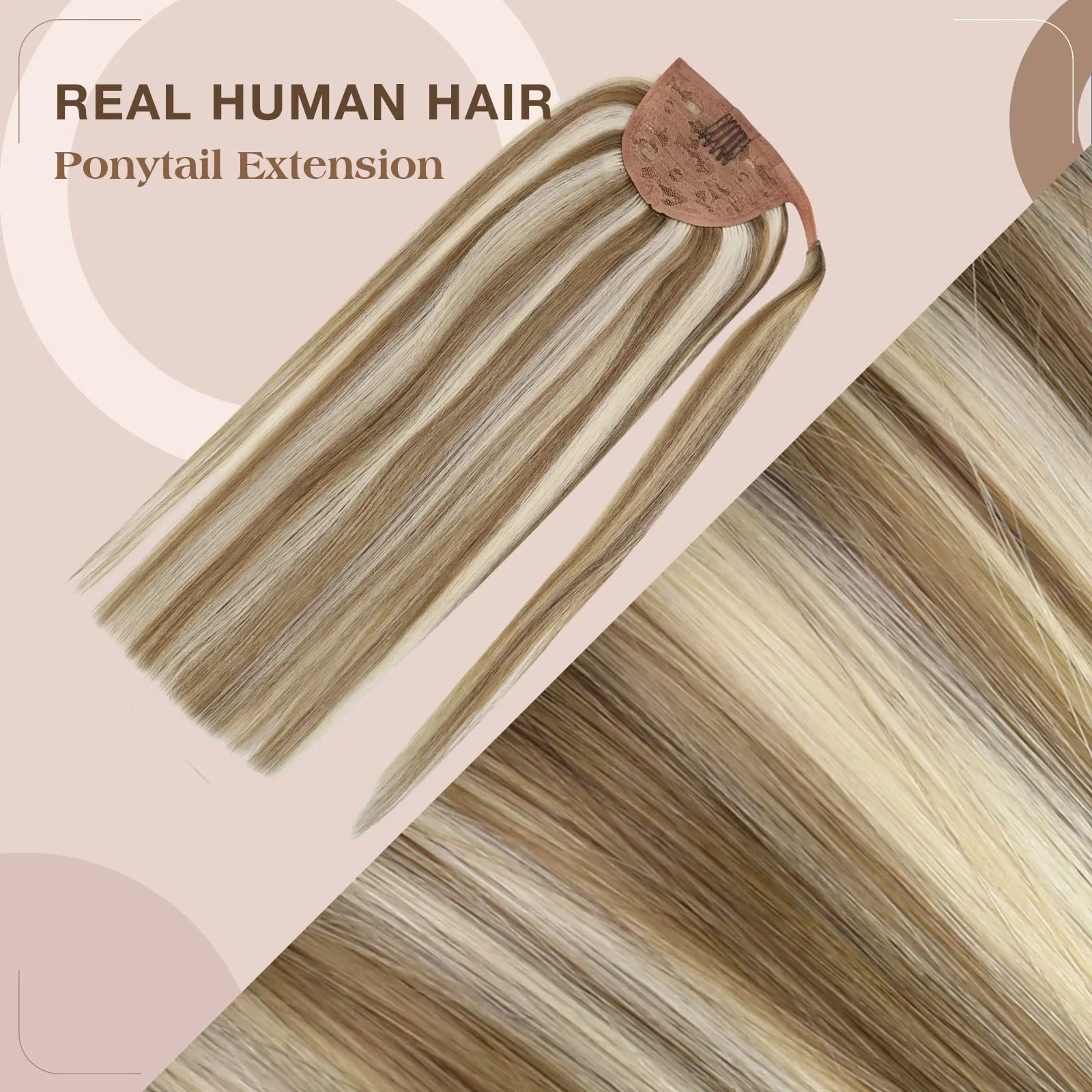 Soft Human Hair Ponytail Extension - Image 115