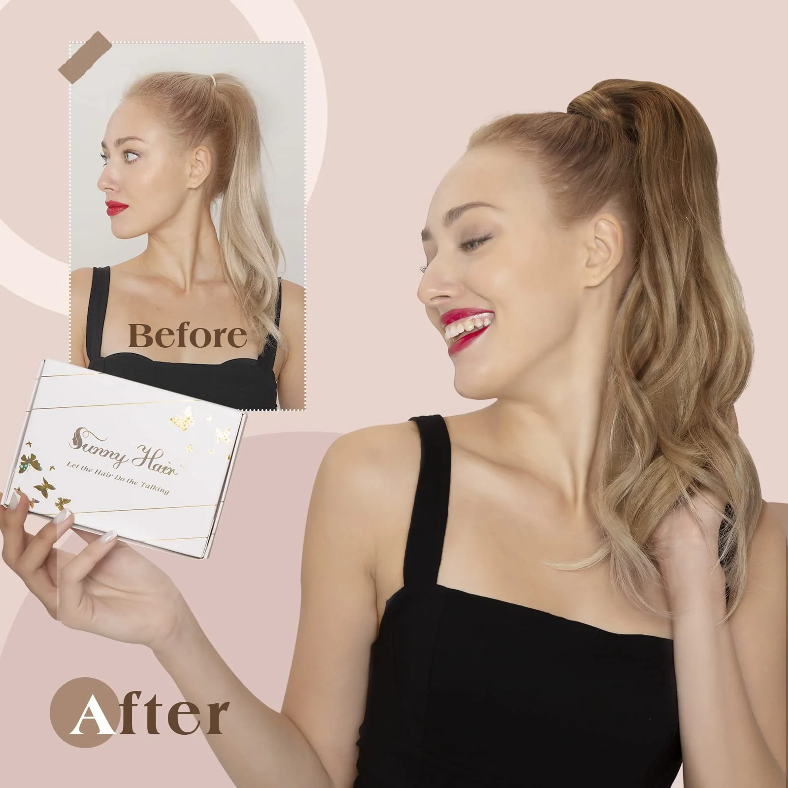 Soft Human Hair Ponytail Extension - Image 121