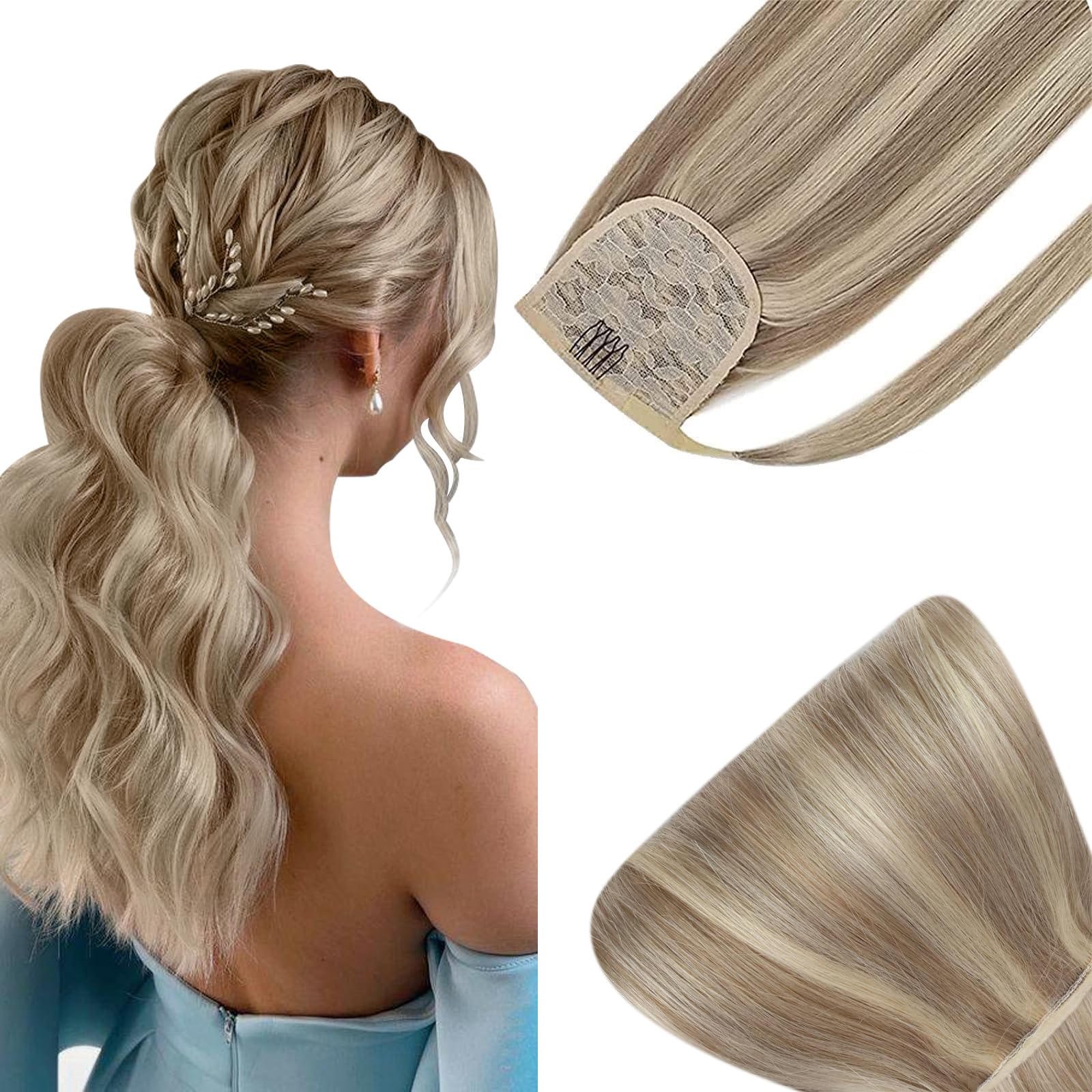 Soft Human Hair Ponytail Extension - Image 125