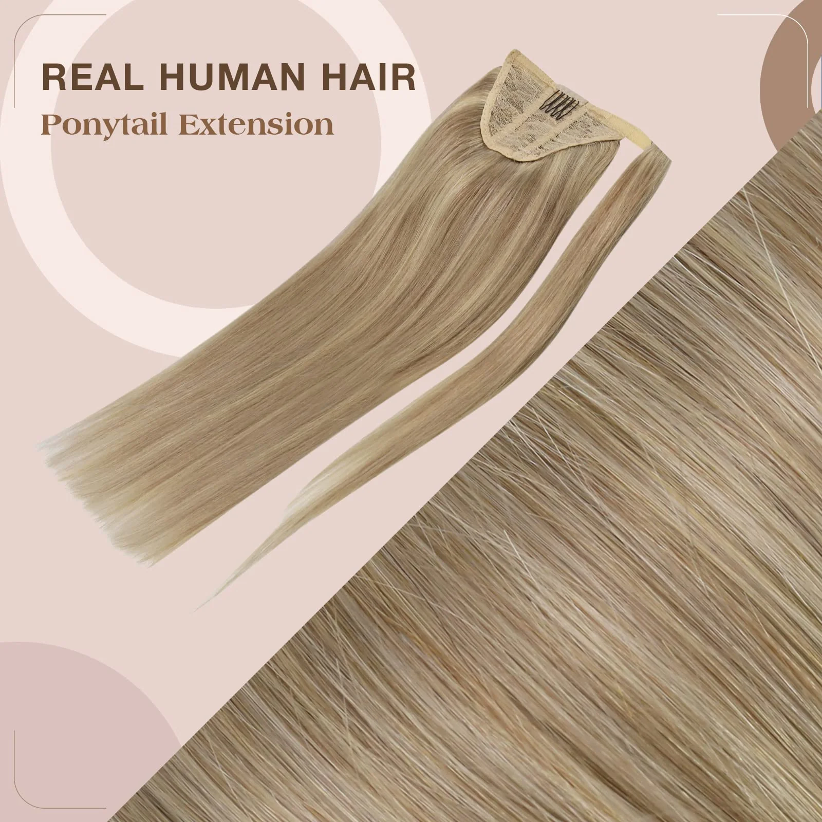 Soft Human Hair Ponytail Extension - Image 127