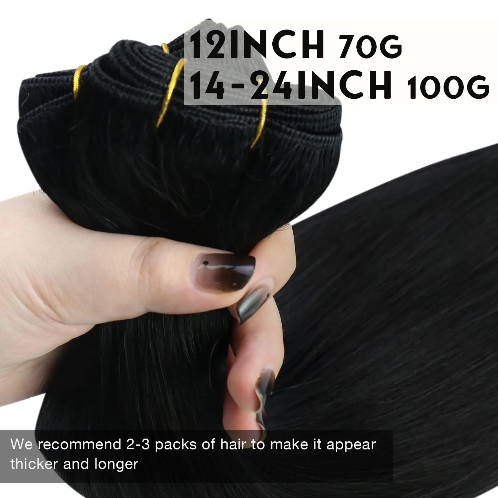 Soft Human Hair Ponytail Extension - Image 143