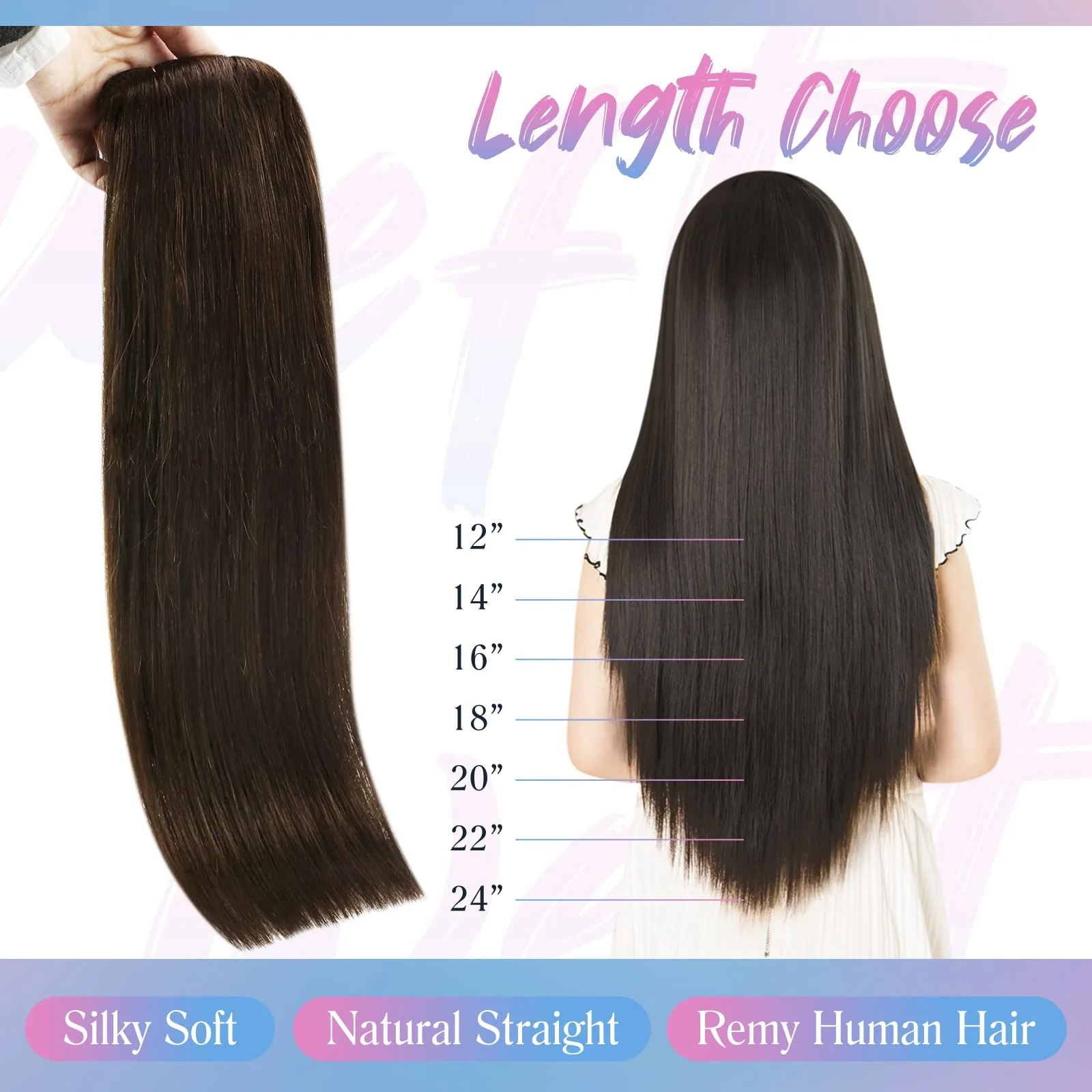 Soft Human Hair Ponytail Extension - Image 149