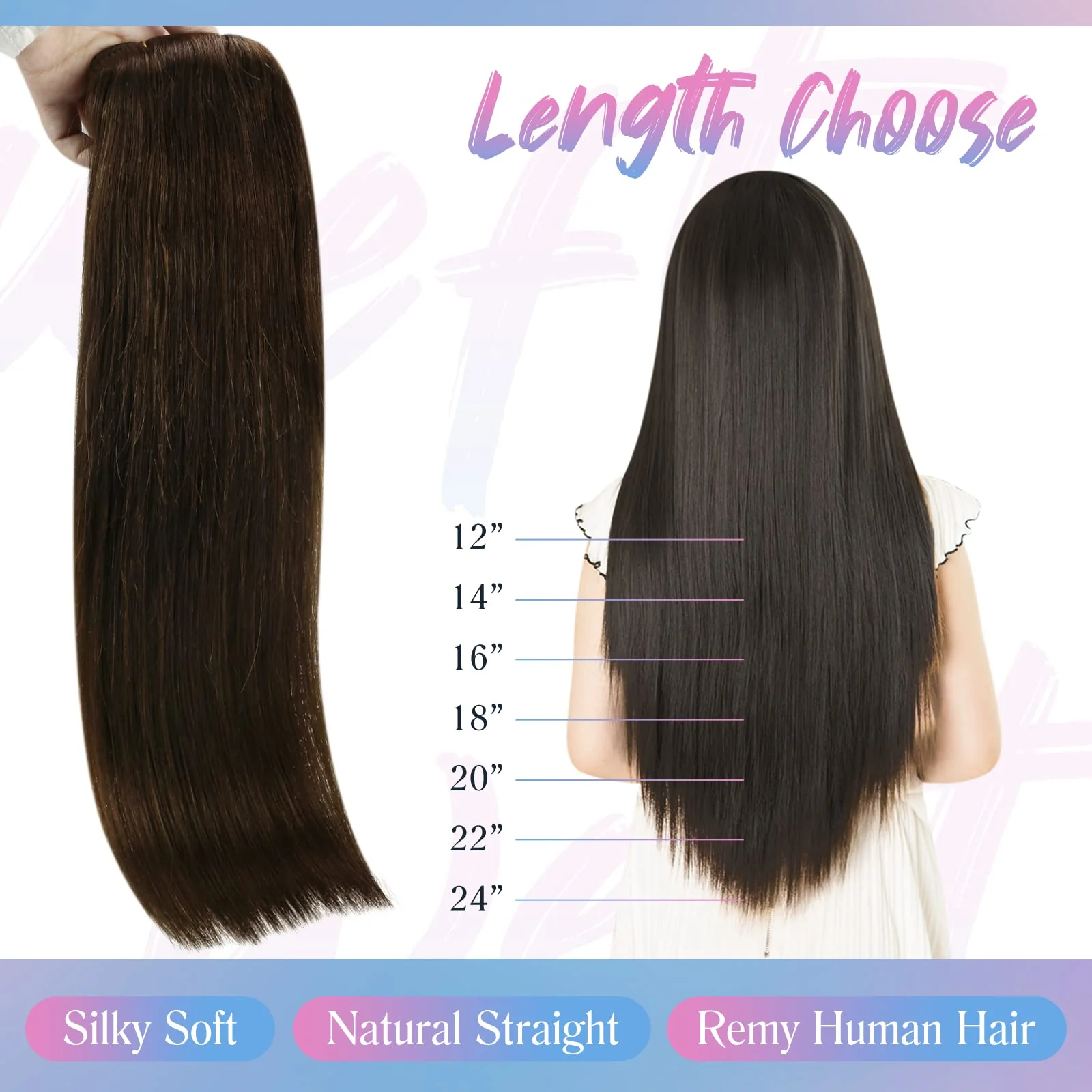 Soft Human Hair Ponytail Extension - Image 157