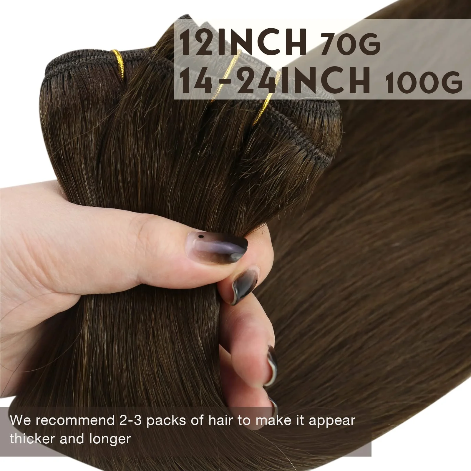 Soft Human Hair Ponytail Extension - Image 158