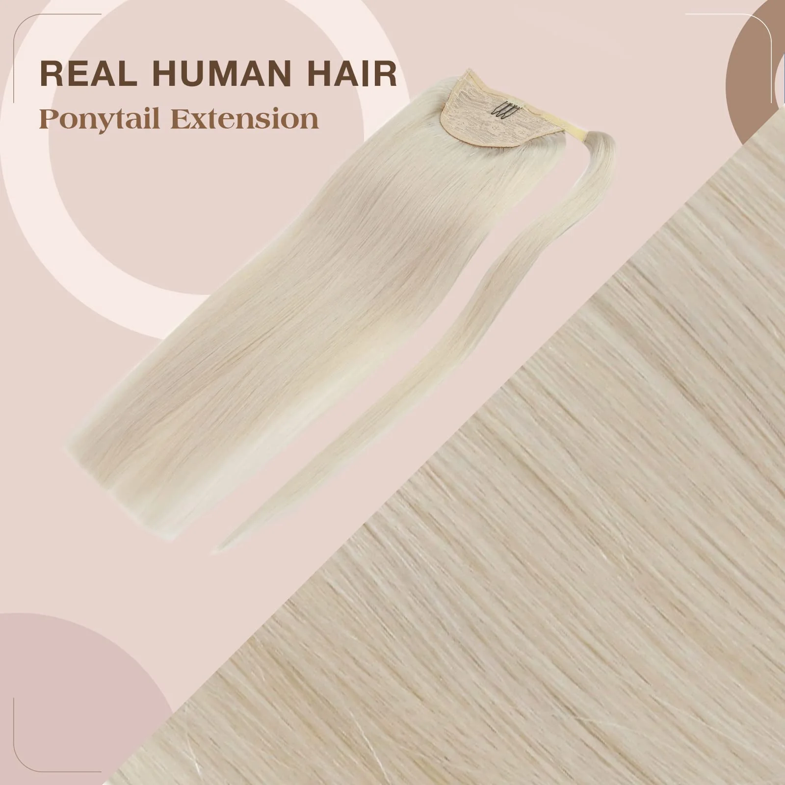 Soft Human Hair Ponytail Extension - Image 3