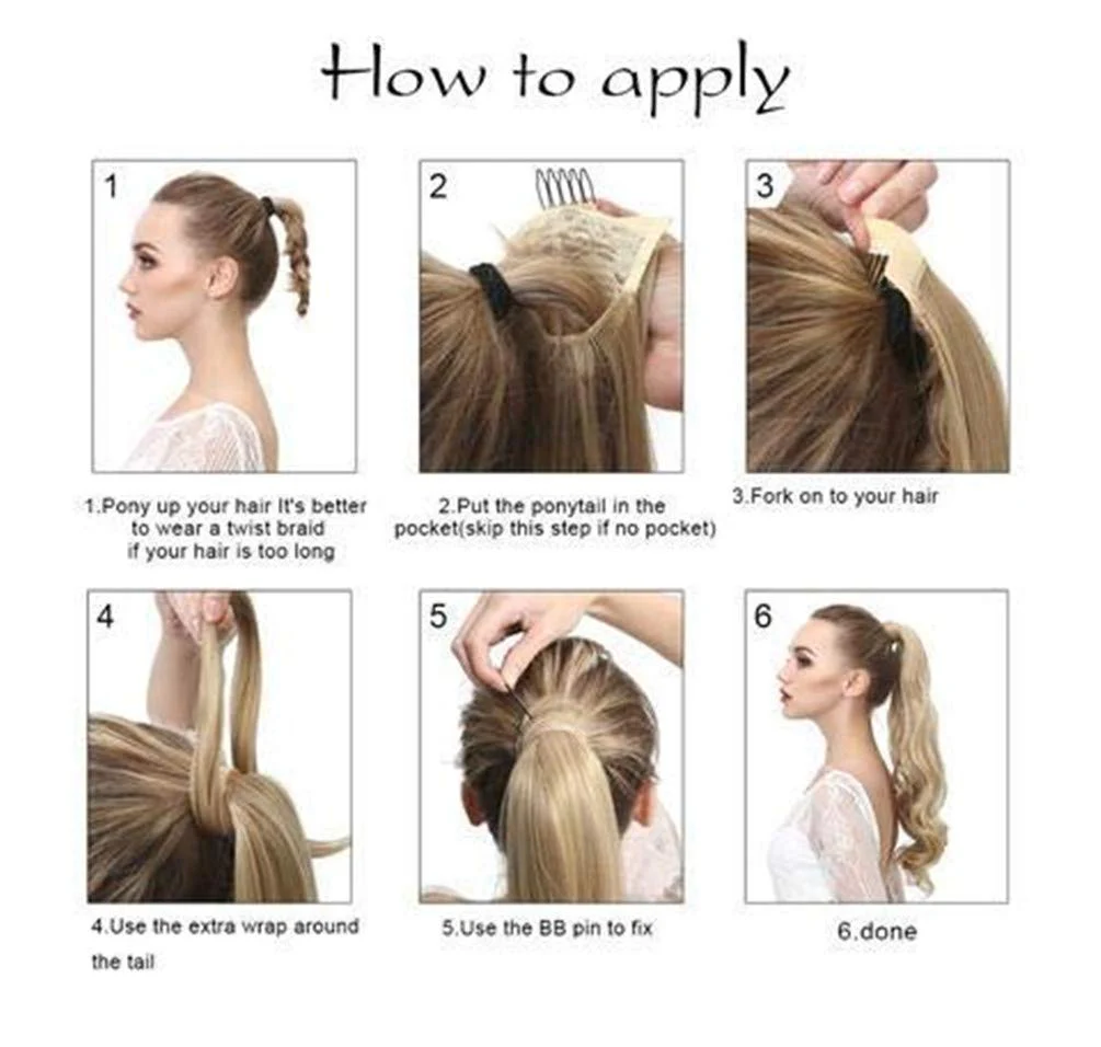 Soft Human Hair Ponytail Extension - Image 7