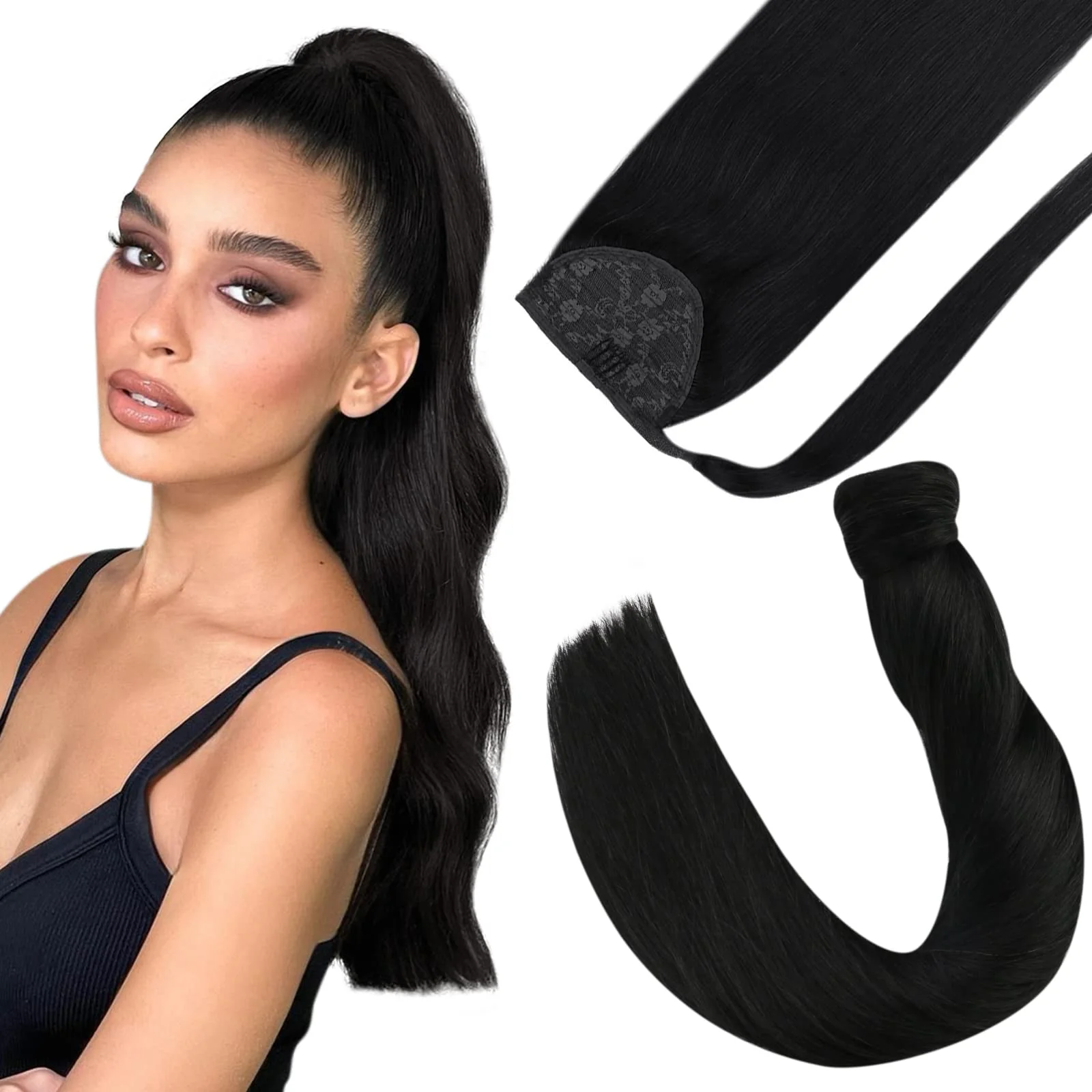 Soft Human Hair Ponytail Extension - Image 75