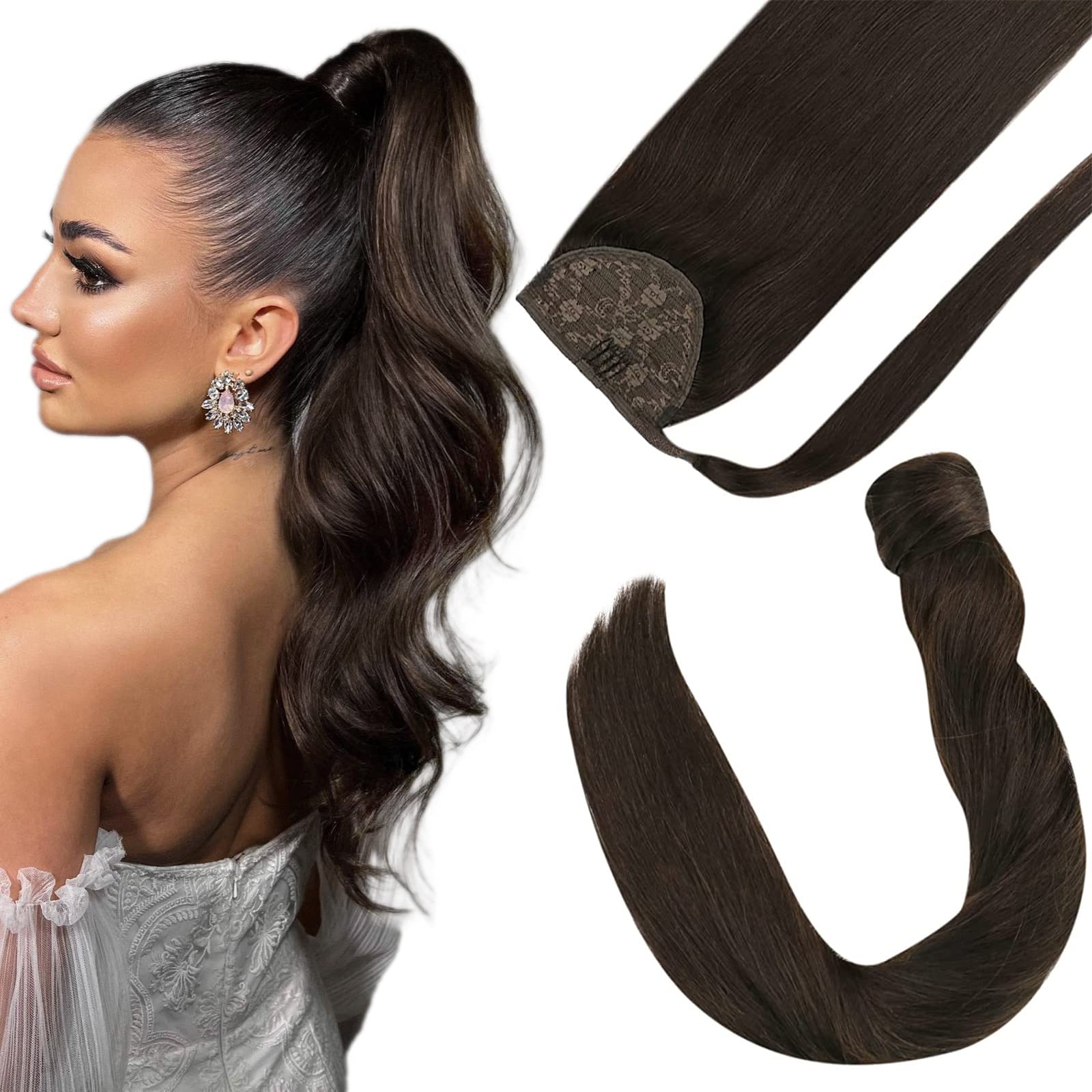 Soft Human Hair Ponytail Extension - Image 91