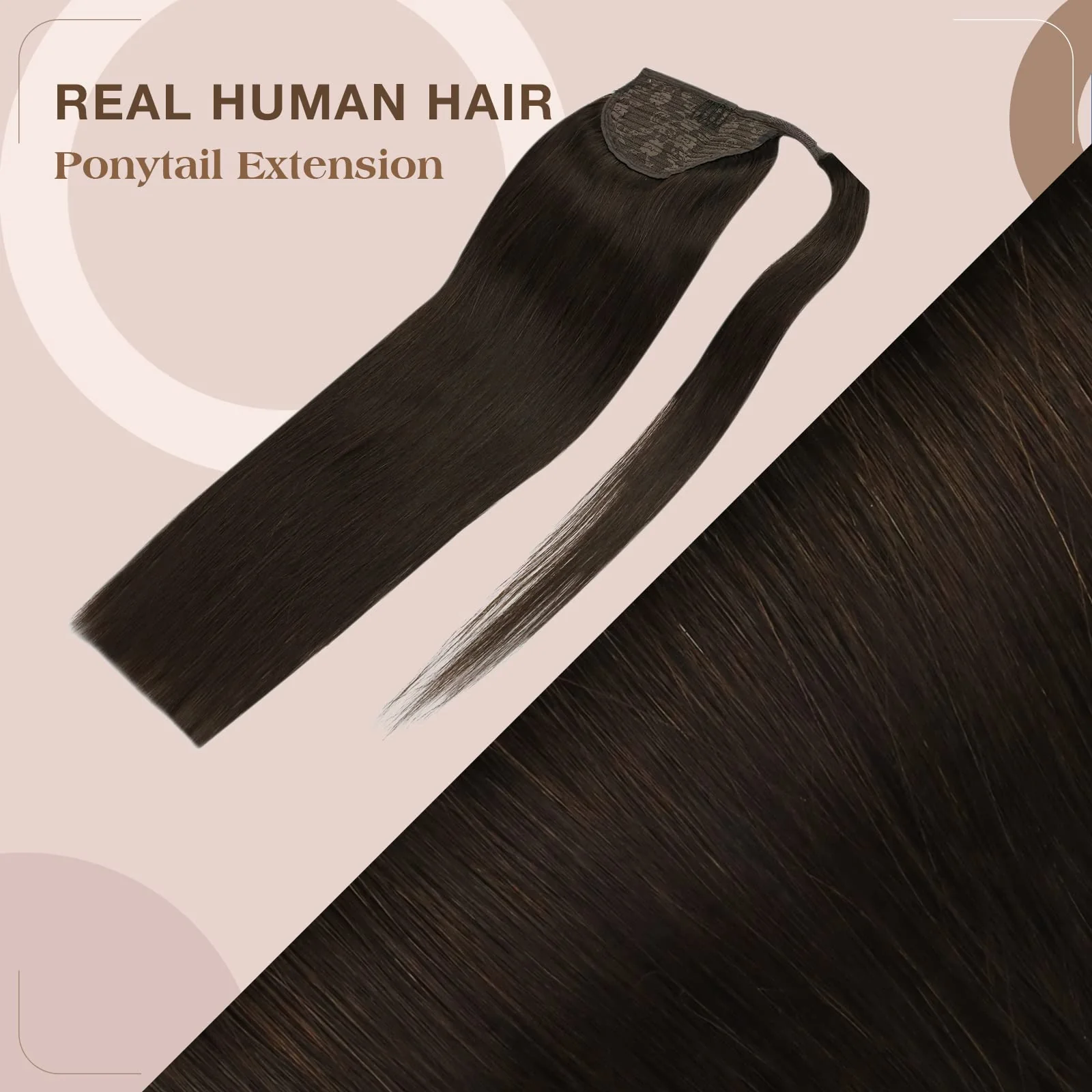 Soft Human Hair Ponytail Extension - Image 93