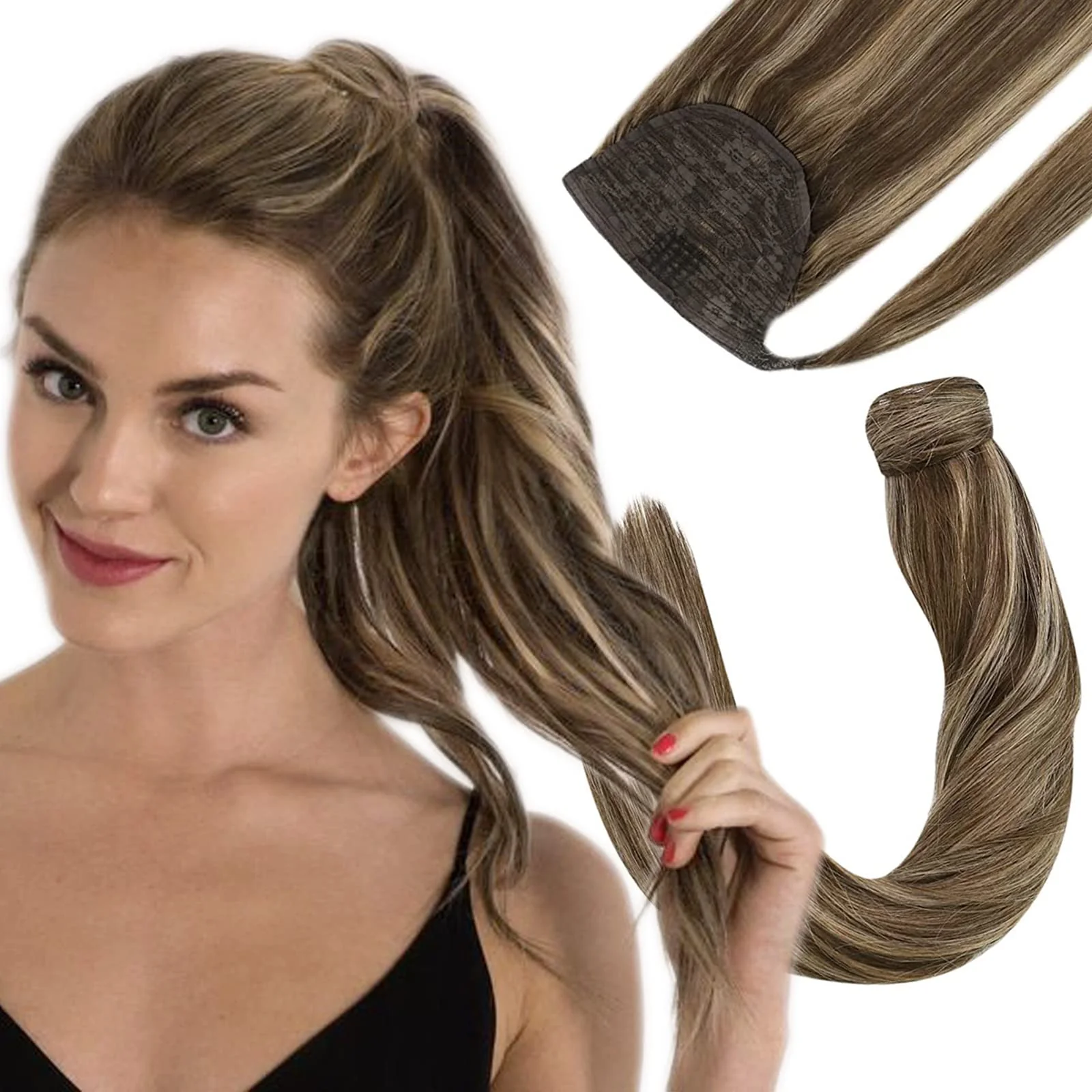 Soft Human Hair Ponytail Extension - Image 97