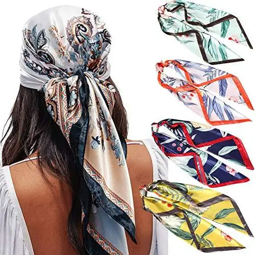 Square Fashion Scarf & Hair Accessory - 4 Pack - Image 11