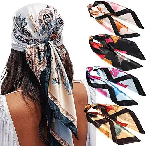 Square Fashion Scarf & Hair Accessory - 4 Pack - Image 18