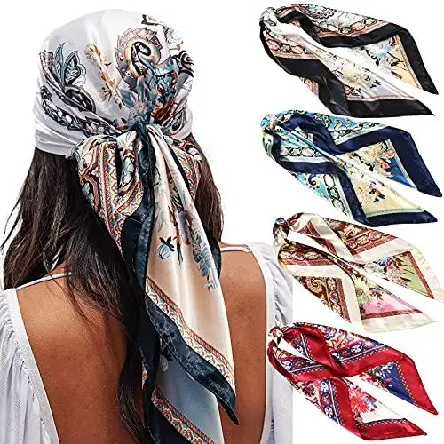 Square Fashion Scarf & Hair Accessory - 4 Pack - Image 31