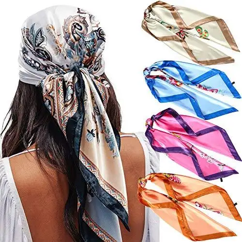 Square Fashion Scarf & Hair Accessory - 4 Pack - Image 37
