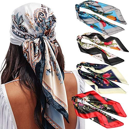 Square Fashion Scarf & Hair Accessory - 4 Pack - Image 78