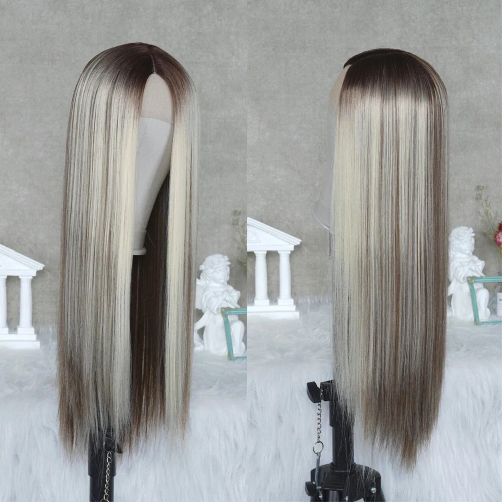 Highlight Ash Blonde Lace Front Wig - Image 4