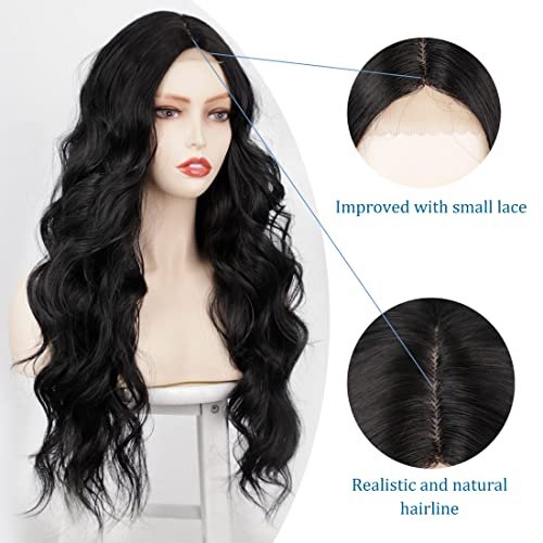 Straight Long Ombre Brown wig with middle part - Image 10