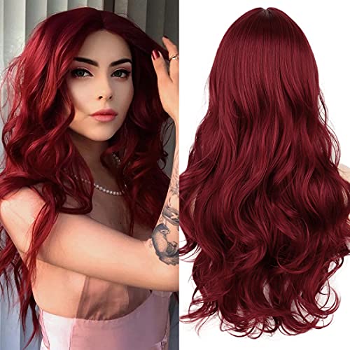 Straight Long Ombre Brown wig with middle part - Image 19