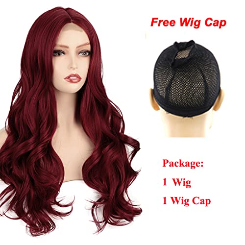 Straight Long Ombre Brown wig with middle part - Image 22
