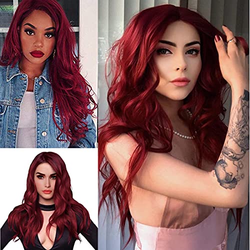 Straight Long Ombre Brown wig with middle part - Image 24