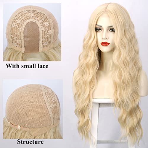 Straight Long Ombre Brown wig with middle part - Image 35