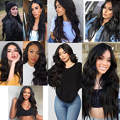 Straight Long Ombre Brown wig with middle part - Image 8