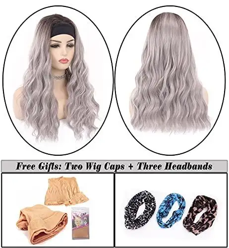 Synthetic 20 Inch Wavy Headband Wig - Image 11