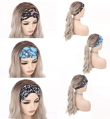 Synthetic 20 Inch Wavy Headband Wig - Image 16