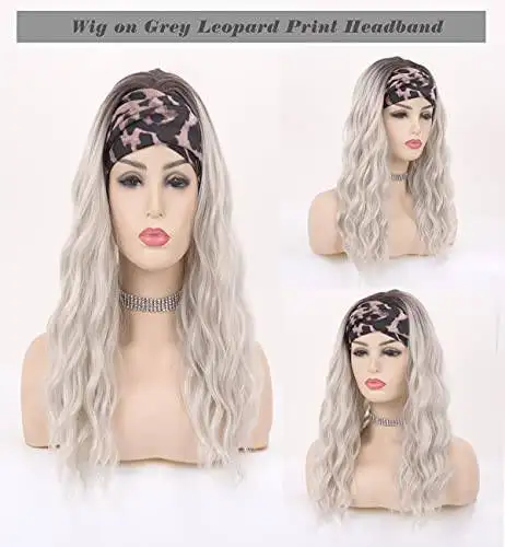 Synthetic 20 Inch Wavy Headband Wig - Image 4