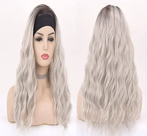 Synthetic 20 Inch Wavy Headband Wig - Image 6