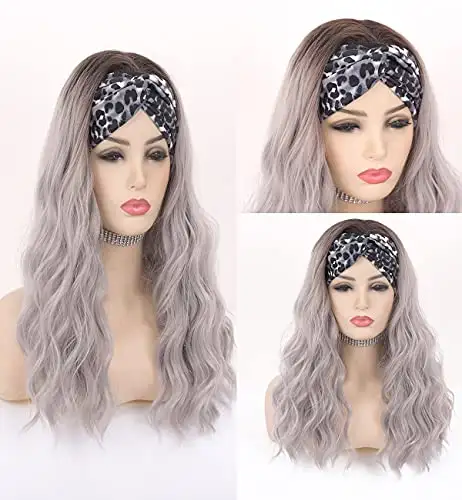 Synthetic 20 Inch Wavy Headband Wig - Image 8
