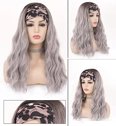 Synthetic 20 Inch Wavy Headband Wig - Image 9