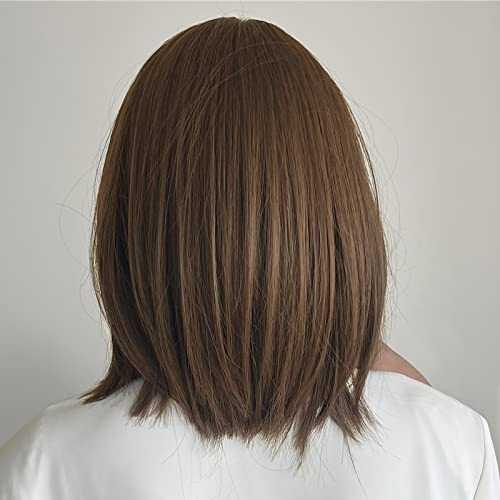 Synthetic Bob Wig with Blunt Bangs - Image 5