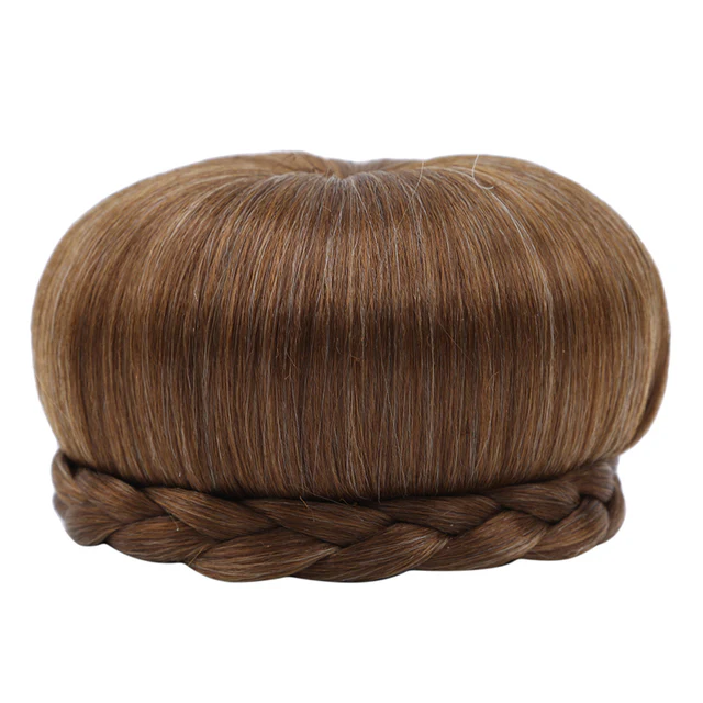 Synthetic Braided Hair Bun Hairpiece - Image 7